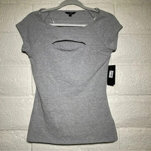 NWT-GUESS gray women's top Size: M